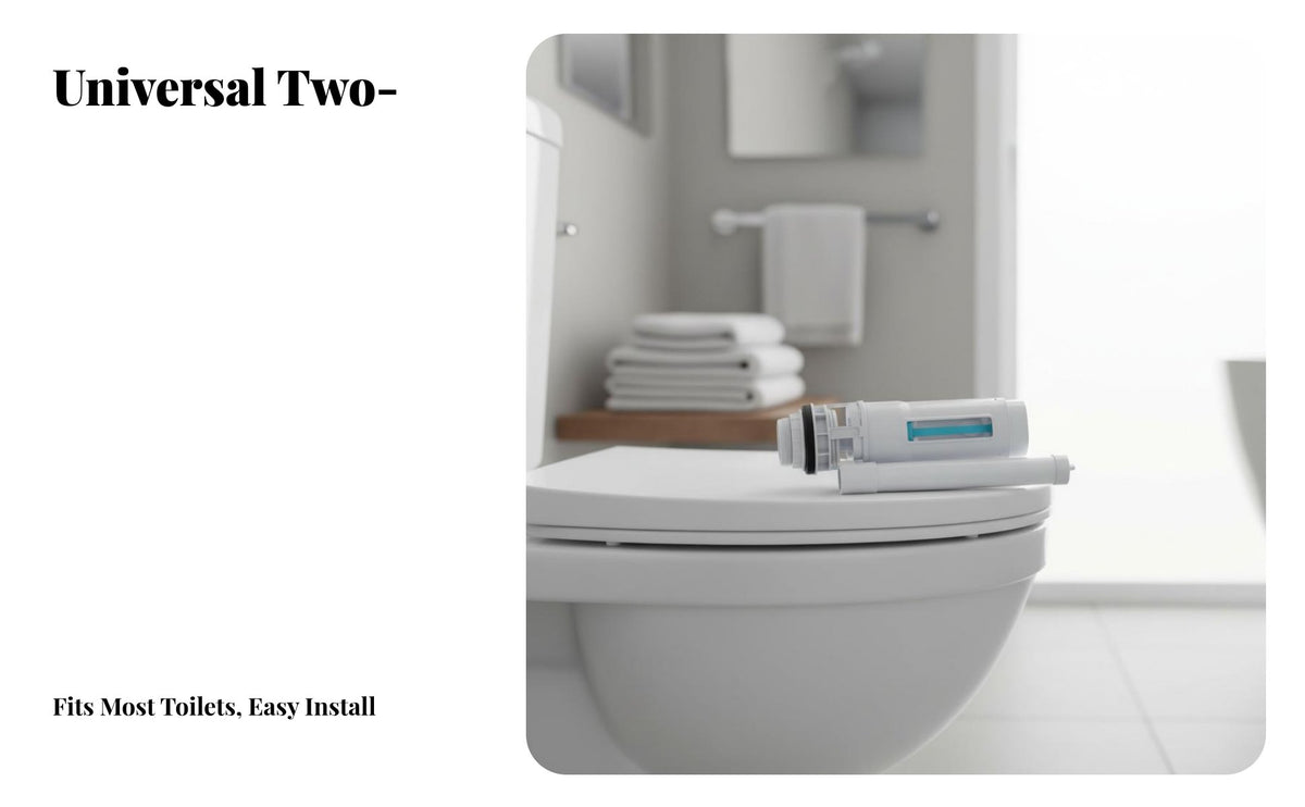 Two-Stage Flush Valve Adjustable Water Level Universal Toilet Drain Valve Material Toilet Cistern Flush Mechanism for Washroom Renovation