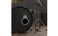 Decorative Cutout Design Bass Drum Hole Decoration Prevents Tearing Bass Drum Port Collar Wear-Resistant for Drummers