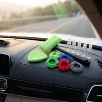 12 Piece Car Glass Cleaner Window Cleaning Equipment, Window Cleaning Kit, Car Window Cleaner for Anti Fog, Scratch-Resistant Microfiber Tool
