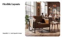 Stateside design U-formationd Banquette luxurious Cushions Booth Seating Tufted rearrest business-grade Furniture reconfigurable Design for Bar Owners, Interior Designers, Cafe, Pub, Restaurant