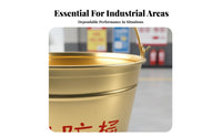Ignition-Non-Ignition-Non-Sparking Ing-Non-Ignition-Non-Sparking Ing Brass Fire Pail Drop-Resistant Blast-Resistant-Proof Pail Ergonomic Handle Anti-Static Safety Pail for Firefighters, Industrial Workers, Gas Station Attendants Plants, Refineries