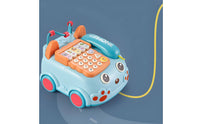 Playful Toy Phone Car Educational Learning Phone Sensory Baby Telephone Toy Colorful for Playroom, Classroom