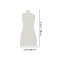 Colorfast 1/6 Doll Turtleneck Mini Dress Stretchy 1/6 Scale Dress Cloth Material Easy to Put on for Display, Photo Shoots