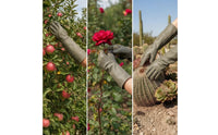 Thornproof Work Gloves with Reinforced Palm Flexible Cowhide Gloves Long-Lasting Comfortable for Gardeners