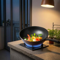 Gas Cooktop Flame Shield High-Temperature-Resistant Flame Concentrator Collar Cast Iron Cooktop Collar Ribbed Support Tabs
