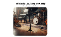 Lightweight Foldable Trumpet Stand Low Center of Weight Trumpet Stand Shielding Flocked Surface for Travel, Stage Performance