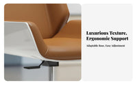 Managerial Armchair Effortless Rolling Casters Padded Rotating Task Chair Thick Padding Highrear Reinforcement for Students