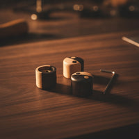 Guitar Knobs with Brass Insert Easy to Install Wooden Guitar Knob Wear-Resistant Potentiometer Knob for Guitarists, Luthier, Instrument Repair