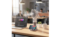 3 Wind Speeds USB Spray Fan Portable Cartoon Creature Desk Fan for Students, Kids, Office, Travel, Dorm Room