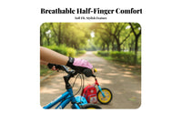 Non-Slip Grip Balance Bike Gloves Breathable Kids Cycling Gloves Shock-Absorbing for Girls, Toddlers, Biking, Outdoor Sports