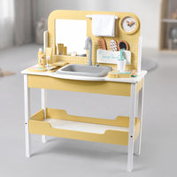 Pretend Play Vanity with Accessories Kids Toy Young Child Furniture for Toddlers, Children, Playroom
