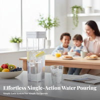 Large Capacity Water Jug Leak-Resistant Large Capacity Drink Pitcher Airtight Seal Leakproof Beverage Container