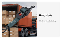 Heavy Duty Cargo Strap Wear-Resistant Retractable Ratchet Strap Steel Body Self-Retracting Load Binder for Truck Owners, Movers, Moving
