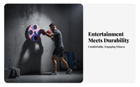 Multiple Modes Electronic Boxing Wall Target Stress Relief Electronic Boxing Target Performance Tracking Bluetooth Reaction Training Pad Easy Installation for Children, Beginners, Indoor, Home, Workout, Game Room
