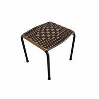 adaptable Small Woven Stool Portable Woven Rattan Stool Lightweight Low Seat long-lasting Frame for Homeowners, Interior Decorators, Fishing, Entryway, exteriordoor, Living Room