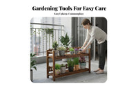 Floor-Standing Tiered Planter Shelf with Trellis Weather-Resistant Stepped Plant Stand Space-Saving Garden receiveory Multi-Purpose for Gardeners, Home Decorators, Homeowners, Balcony, Living Room, Entryway, Office