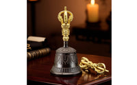 Tibetan Buddhist Meditation bell Dorje Traditional Tibetan Buddhist Bell Decorative for Ceremony, Meditation