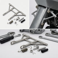 Heavy-Duty Tilt Bracket Assembly with Hardware Reliable Outboard Motor Tilt Bracket Stable Engine Part Welded for Boat Owners