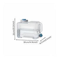 Sturdy Portable Water Container with Spigot Leak-Proof Car Water Storage Container Food Grade Material for Campers, Drivers, Road Trips