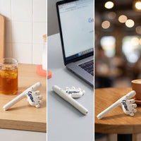 Funny Ceramic Straw with Foot Shape Novelty Foot-Shaped Straw Quirky Drinkware Glazed for Collectors, Parties, Home Bar