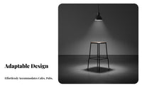 Urban Design Wireframe High Stool Nordic Aesthetic Bar Chair Minimalist Design Seating Furniture with Footrest for Homeowners, Business Owners, Adults, Restaurant, Counter, Kitchen, Dining Room