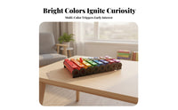 Carry Bag Glockenspiel Music Education Xylophone Rainbow-Colored 8-Note Xylophone