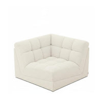Nordic Design Curved sectional Sofa Boucle Fabric Living Room Furniture Tufted seat pad Sectional Couch High-Resilience Foam for Interior Designers, Business Owners, Apartment Dwellers, Reception Area, Hotel Lobby, Showroom, Bedroom