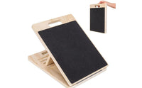 Natural Wood Finish Slant Board Sturdy Wooden Slant Board Stable Design Wooden Incline