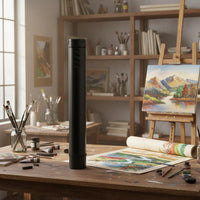Sturdy Plastic Construction Expandable Drawing Tube Large Capacity Telescoping Poster Tube Secure Lock for Students, Architects, Outdoor