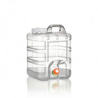 Water Container with Tube Wide-Mouth Square Water Container Rigid for Campers