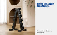 Dumbbell Rack, Multifunctional Upright Stand, Space-Saving Storage Organizer for Kettlebells and Fitness Equipment