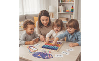 Multiplication Board Wooden Multiplication Game Board Fun for Children