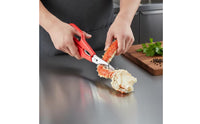 Angled Shellfish Shears Ergonomic Seafood Scissors Serrated Kitchen Seafood Scissors Multifunctional for Home Cooks