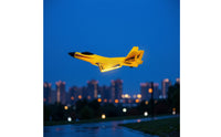Rechargeable Wireless Control Airplane with LED Light Lightweight Wireless Control Airplane with Lights Sturdy Foam Glider Stable for Backyard