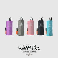 WELLHIKE Portable Titanium Cutlery Set with Wooden Chopsticks