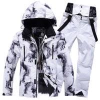 冬户外滑雪服男女套装防风保暖加厚防水情侣滑雪衣裤单双板装备