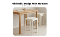 Thickened Construction Stackable Square Stool Space-Saving Stackable PFinalic Stool Minimalist design Household Furniture Reinforced strength for Families, Office Workers, Dining Room, Kitchen, Bathroom, Classroom