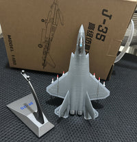 1:100 Scale J-35 Fighter Jet Alloy Static Model - Zhuhai Airshow Souvenir