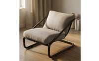 Armless Lounge Chair Padded Reclining Lounge Chair Upholstered Lounger