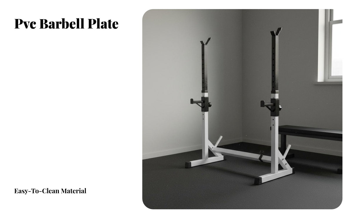 Heavy Duty Construction Squat and Bench Press Rack Non-Slip Rubber Feet Adjustable Squat Rack Long-Lasting PU Leather Adjustable Weightlifting Bench for Weightlifters, Bodybuilders