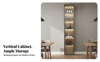 Dining Room Buffet Hutch Solid Wood Construction Beverage Bar Cabinet with Storage Multi-Functional Modern Beverage Bar Cabinet for Homeowners