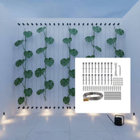 Stainless Steel Cable Trellis Rust Resistant Climbing Plant Support Set Easy to Install Wire Trellis for Climbing Plants Outdoor for Gardeners, Outdoor, Backyard