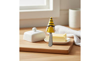 Bee Butter Dish Enchanting Design Bee Theme Butter Holder Tableware With Lid Farmhouse Design for Parties