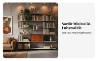 configurable Design Adjustable Track Shelving System Vintage design Adjustable Mounted Rack Space-Saving shelf unit Multi-Purpose for Book Lovers, Decor aficionados, Homeowners, Home Office, Living Room, Bedroom, Kitchen