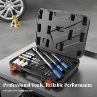 33 Pieces Chrome Vanadium Steel Force Wrench Set Reversible Ratchet Adjustable Force Wrench Kit Double Range Scale