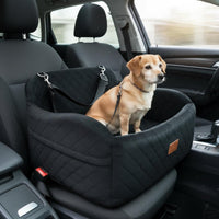 Thick Padded Dog Car Booster Seat Raised Design Dog Car Seat Bed No Tools Required