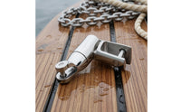 Stainless Steel Marine Hinge Polished Articulated Connector Heavy Duty Deck Hinge Long-Lasting for Yachts