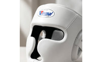 Thickened Boxing Headgear with Cheek Protection Padded Open Face Headgear Ventilated Sparring Helmet with Chin Guard Shock-Absorbing for Boxers, Fighters, Muay Thai, Sanda