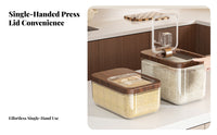 Moisture-Proof Sealed Rice Container Long-Lasting Rice Storage Bin Easy to Clean for Kitchen Countertop