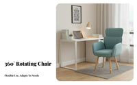 Nordic design Shell spine Vanity Chair Softfeel Upholstery Home Seating dense Foam Wrap-Around Design for Students, Remote Workers, Homeowners, Dorm Room, Bedroom, Reception Area